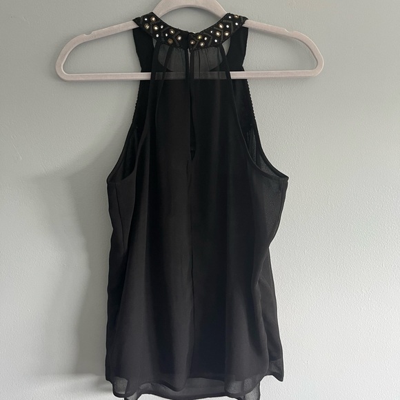 Sefra black halter top blouse - Picture 2 of 8